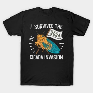 i survived the 2024 Cicada Invasion T-Shirt